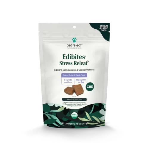Stress Releaf - Peanut Butter & Carob Flavor  - Large Dogs