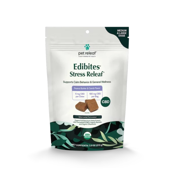 Stress Releaf - Peanut Butter & Carob Flavor  - Large Dogs