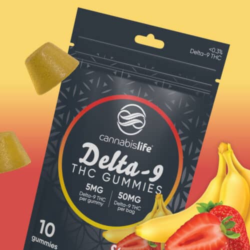 Strawnana Delta-9 Gummies 10ct