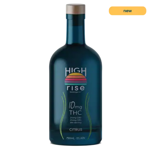 High Rise THC-Infused Citrus Beverage (750ml) | 10mg THC per Serving