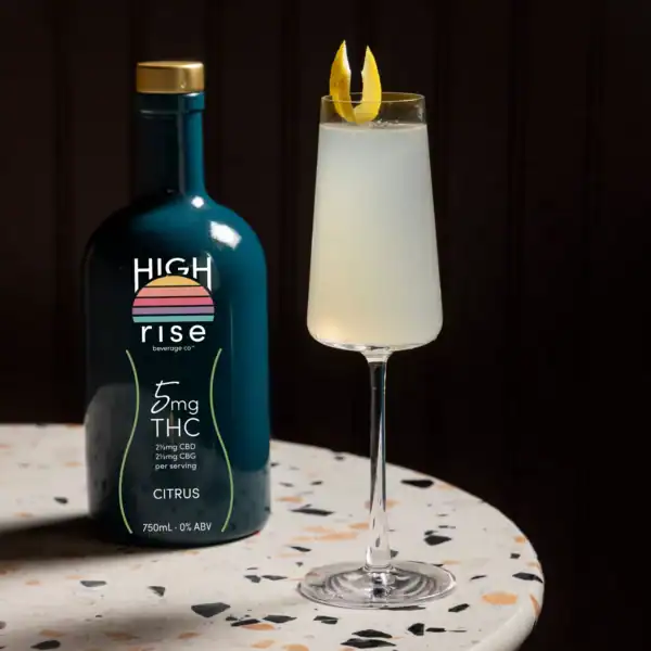 High Rise THC-Infused Citrus Beverage (750ml) | 10mg THC per Serving